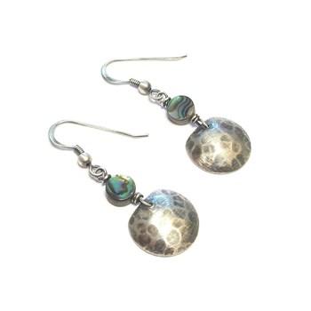 Boucles D'Oreilles  Argent 925 Abalone