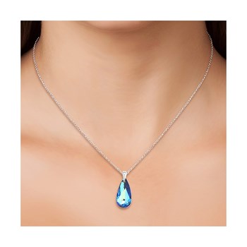 Necklace in rhodium-plated silver 925 SC Crystal adorned with sparkling crystals