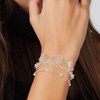 Lot de 3 bracelets SC Crystal en Laiton Rhodié argenté - vue V2
