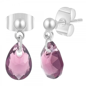 Boucles d'oreilles SC Crystal ornées de Cristaux scintillants