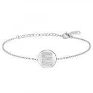 Bracelet alphabet lettre E SC Crystal