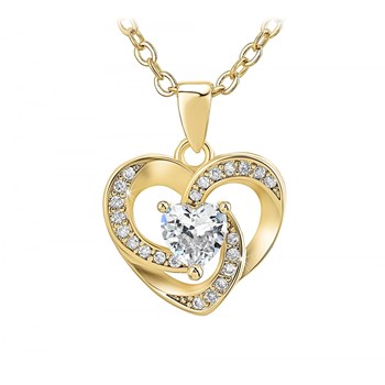 Collier coeur SC Crystal orné de Zirconium
