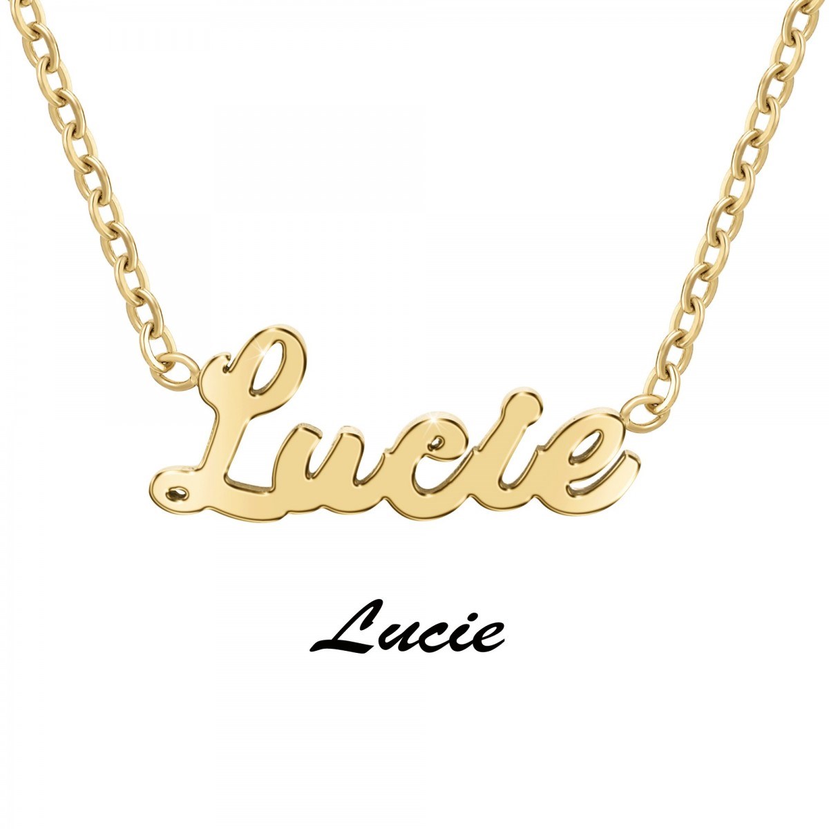 Lucie - Collier prénom - vue 3