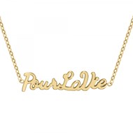 Pour la vie - Collier à message