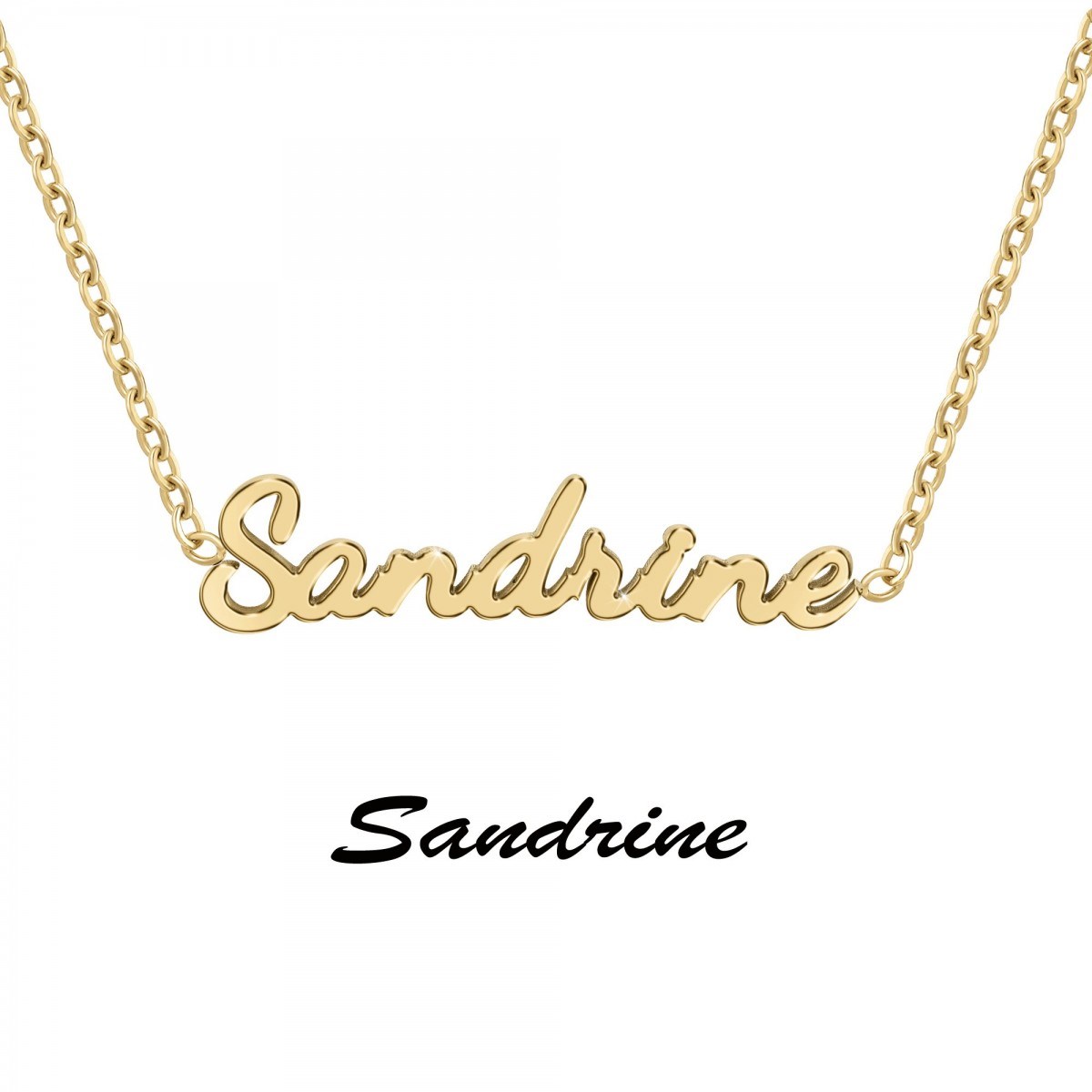 Sandrine - Collier prénom - vue 3