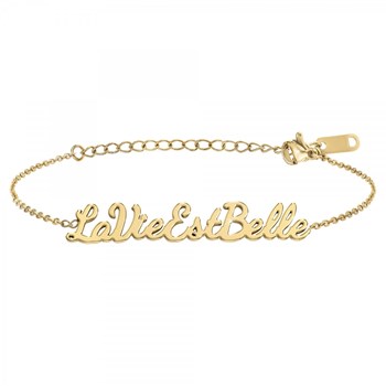 La vie est belle - Bracelet à message