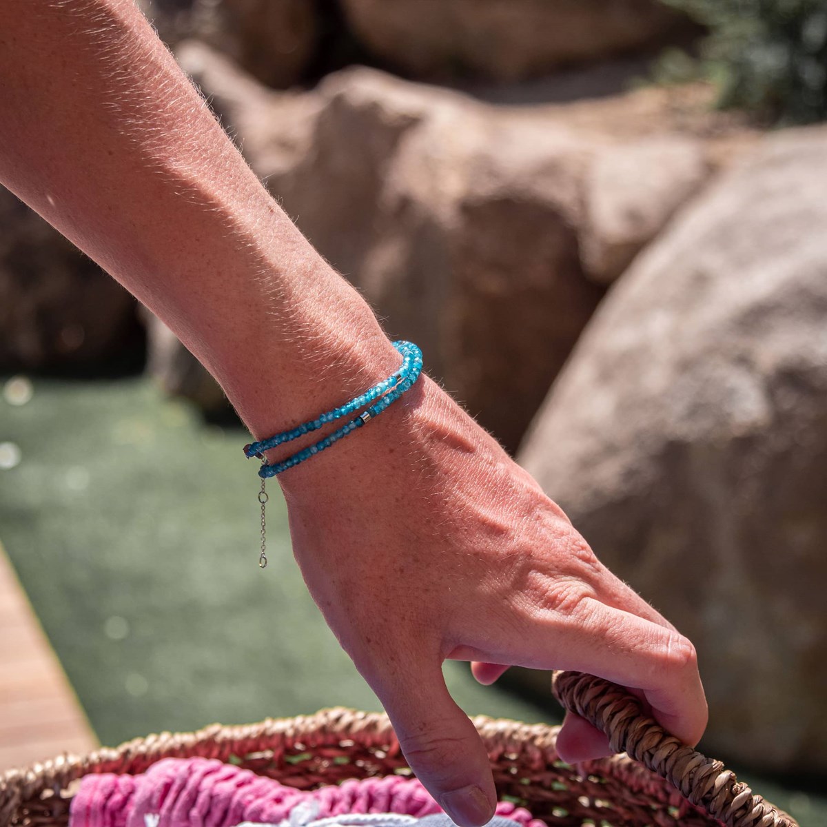 Bracelet Lumia en pierres naturelles Apatite - vue 3