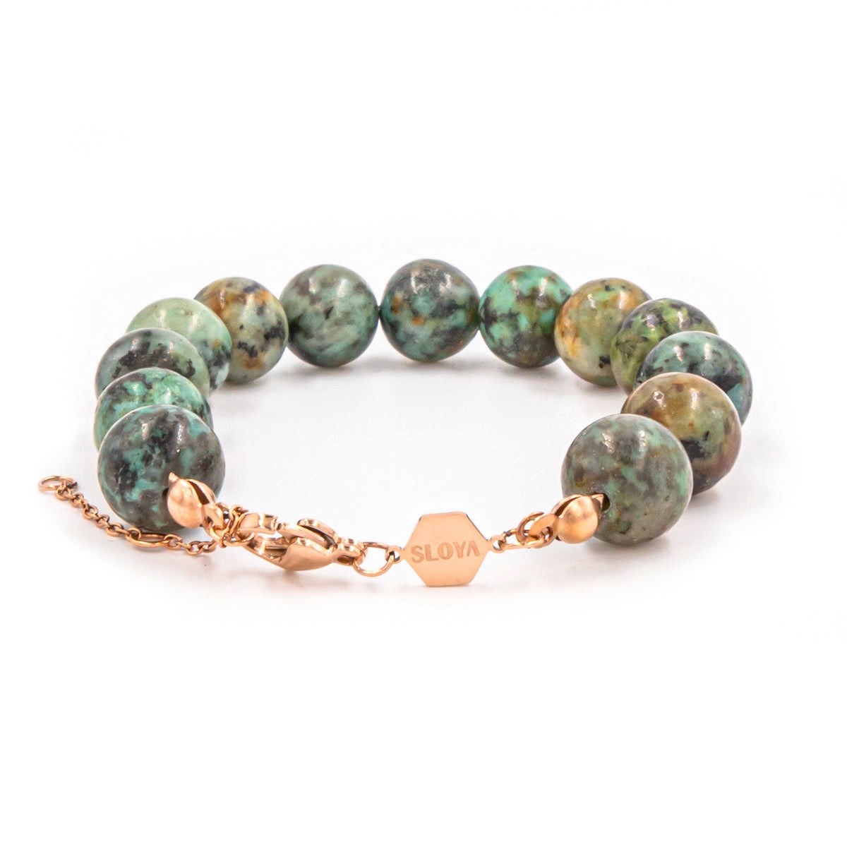 Bracelet Kamelia en pierres naturelles Turquoise Africain - vue 4