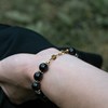 Bracelet Kamelia en pierres naturelles Obsidienne - vue V3