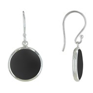 Boucles d'Oreilles Argent 925 Disques Nacre