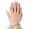 Bracelet Lien Elastique Oeil de Sainte Lucie Rond - Violet - vue V2