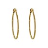 Boucles d'Oreilles Plaqué Or Créoles Pour Oreilles Non Percées 3cm - vue V2