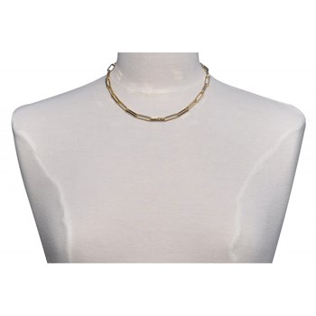 Collier Plaqué Or Mailles Cheval