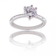 Bague Femme Rhodium EOLIA