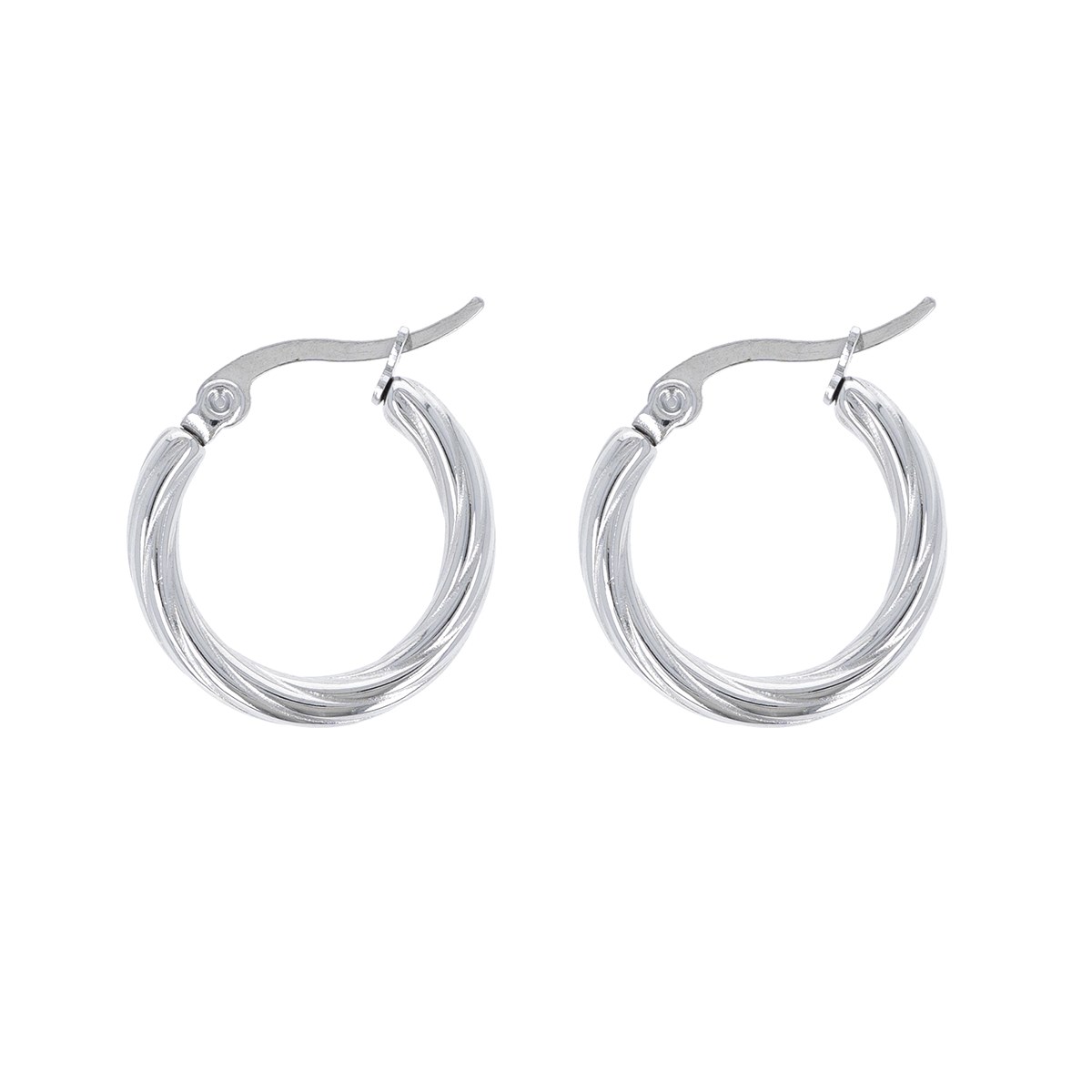 Boucles d'oreilles créoles acier 20MM