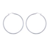 Boucles d'oreilles créoles acier 60MM