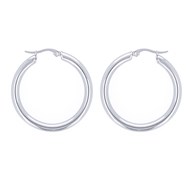 Boucles d'oreilles créoles acier 30MM