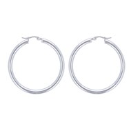 Boucles d'oreilles créoles acier 40MM