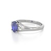 Bague ADEN Or 585 Blanc Tanzanite et diamants 1.382grs - vue V3