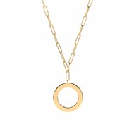 Collier Chaine Argent Doré Rond élodie