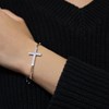 Bracelet Chaine Argent Croix Marie - vue V2