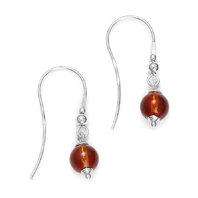 Boucles d'oreilles ambre