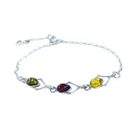 Bracelet argent Ambre de la mer Baltique