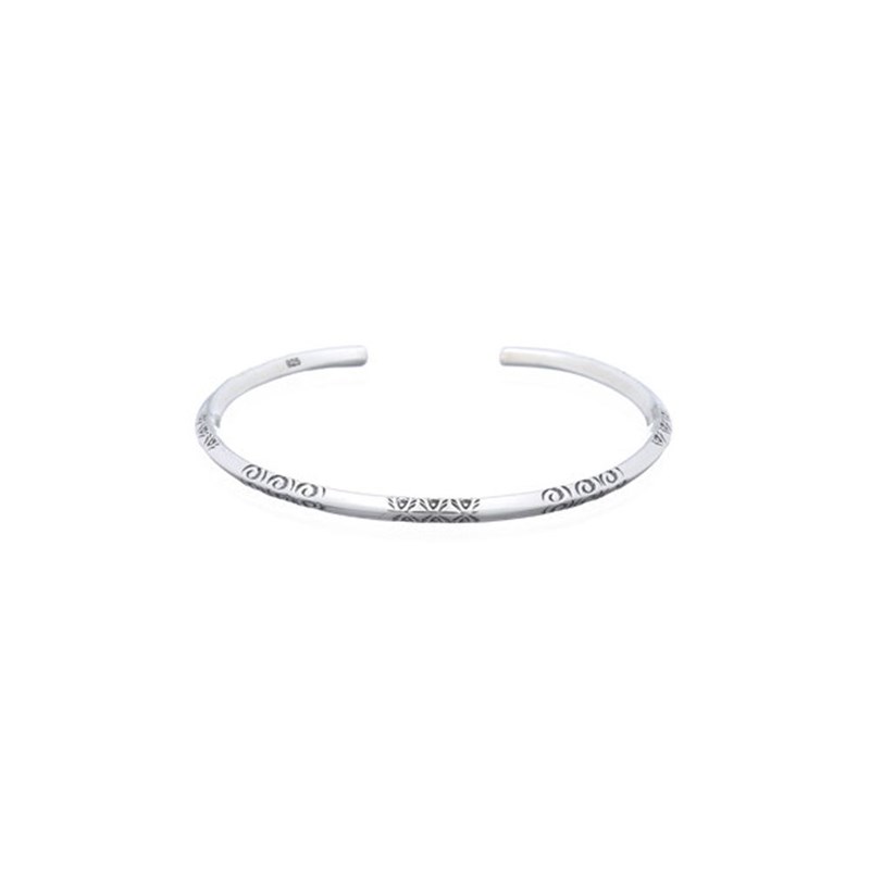 Bracelet jonc rigide gravé - vue 2