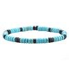Bracelet Perles Heishi Turquoise Agate Noire - vue V1