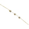 Bracelet souple perles de nacre -Doré à l'or fin - vue V1