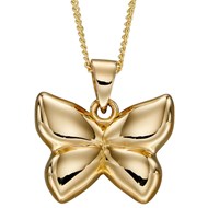 Collier papillon en or 375/1000