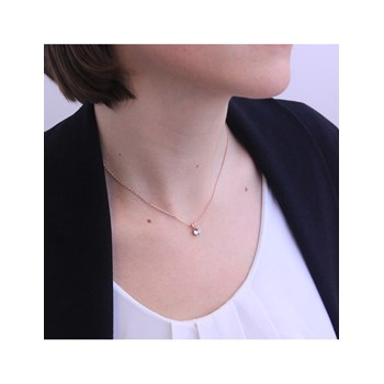 Vernice Stone Pendant - Rose Gold and Crystal