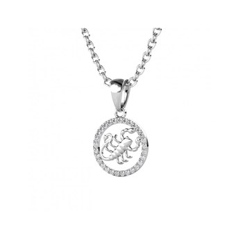 Dierenriem Schorpioen Hanger - Zilver en Kristal