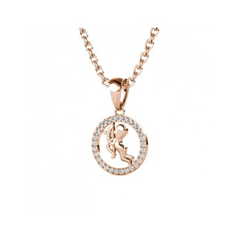 Boogschutter dierenriem hanger - Rose Goud en Kristal