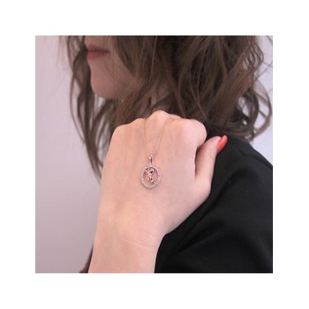 Boogschutter dierenriem hanger - Rose Goud en Kristal