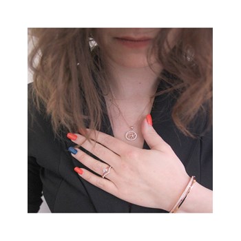 Dierenriem Stier Hanger - Roségoud en Kristal