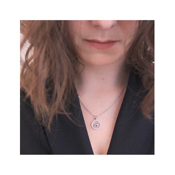 Stier dierenriem hanger - Zilver en kristal