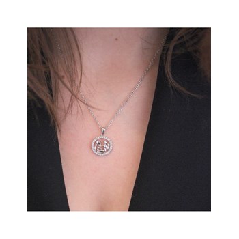 Waterman dierenriem hanger - Zilver en kristal