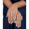 Bague ADEN Solitaire Or 585 Blanc Tanzanite 1.59grs - vue V3