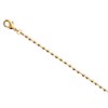 Bracelet chaîne perles -Plaqué or - vue V1