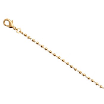 Bracelet chaîne perles -Plaqué or