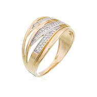 Bague 'Sybille' Or jaune et Diamant