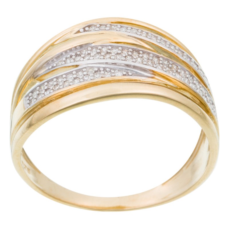 Bague 'Sybille' Or jaune et Diamant - vue 4