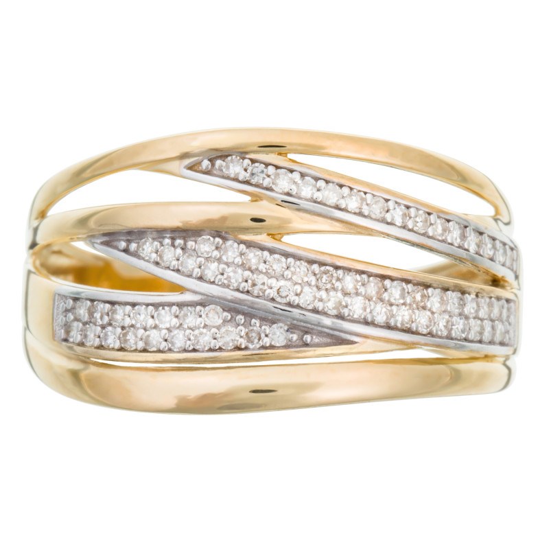 Bague 'Sybille' Or jaune et Diamant - vue 5