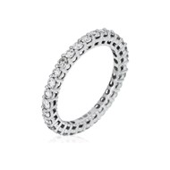 Bague Alliance Or blanc et Diamants
