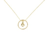 Collier Or et Diamant Solitaire - Femme