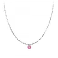 Chaine maille forçat et cristal SC Crystal