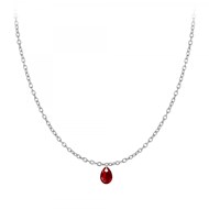 Chaine maille forçat et cristal SC Crystal