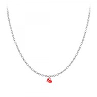 Chaine maille forçat et coeur SC Crystal