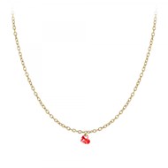 Chaine maille forçat et coeur SC Crystal